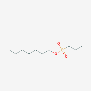 molecular formula C12H26O3P- B14269435 Octan-2-yl butan-2-ylphosphonate CAS No. 137248-07-8