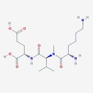 molecular formula C17H32N4O6 B14269444 L-Lysyl-N-methyl-L-valyl-L-glutamic acid CAS No. 189032-07-3