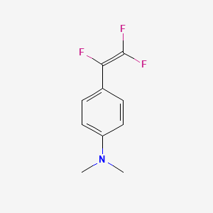 molecular formula C10H10F3N B14269472 Benzenamine, N,N-dimethyl-4-(trifluoroethenyl)- CAS No. 134959-15-2