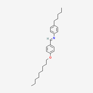 molecular formula C27H39NO B14269473 (E)-1-[4-(Nonyloxy)phenyl]-N-(4-pentylphenyl)methanimine CAS No. 138329-18-7