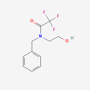 molecular formula C11H12F3NO2 B14269477 N-benzyl-2,2,2-trifluoro-N-(2-hydroxyethyl)acetamide CAS No. 155967-73-0