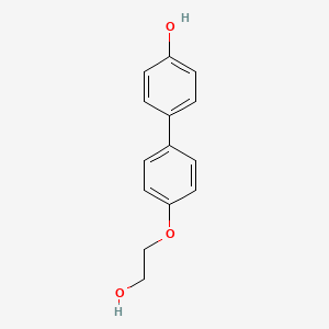 molecular formula C14H14O3 B14269479 4'-(2-Hydroxyethoxy)[1,1'-biphenyl]-4-ol CAS No. 183234-53-9