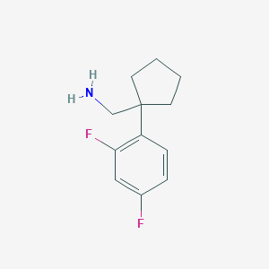 [1-(2,4-Difluorophenyl)cyclopentyl]methanamine