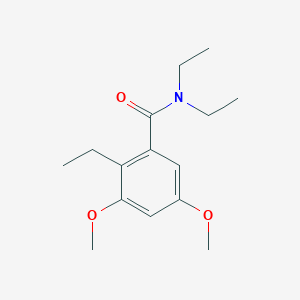 molecular formula C15H23NO3 B14269524 N,N,2-Triethyl-3,5-dimethoxybenzamide CAS No. 139213-29-9