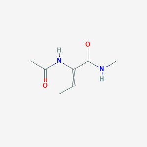 molecular formula C7H12N2O2 B14269544 2-Acetamido-N-methylbut-2-enamide CAS No. 205929-93-7