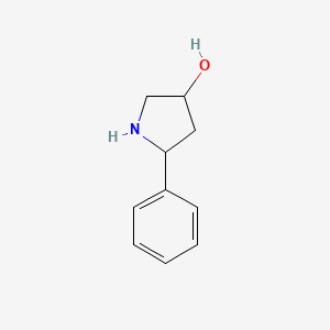 molecular formula C10H13NO B1426955 5-Phenylpyrrolidin-3-ol CAS No. 1342520-06-2