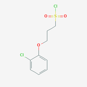 B1426957 3-(2-Chlorophenoxy)propane-1-sulfonyl chloride CAS No. 1018548-93-0