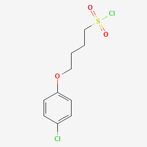 molecular formula C10H12Cl2O3S B1426958 4-(4-Chlorophenoxy)butane-1-sulfonyl chloride CAS No. 1339813-92-1