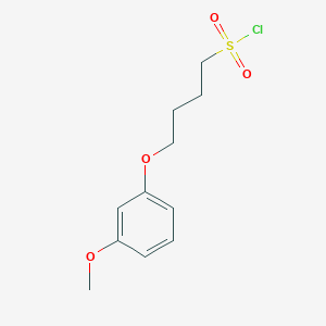 molecular formula C11H15ClO4S B1426959 4-(3-Methoxyphenoxy)butane-1-sulfonyl chloride CAS No. 1343441-15-5