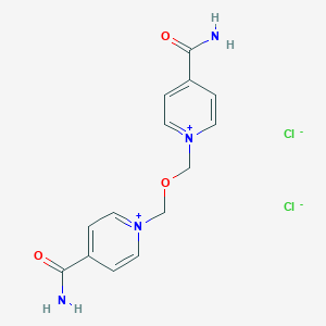 1-[(4-Carbamoylpyridin-1-ium-1-yl)methoxymethyl]pyridin-1-ium-4-carboxamide;dichloride