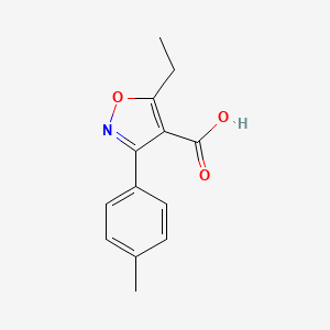 5-Ethyl-3-(p-tolyl)isoxazole-4-carboxylic acid