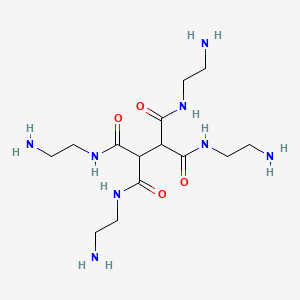 molecular formula C14H30N8O4 B14269681 N~1~,N~2~,N'~1~,N'~2~-Tetrakis(2-aminoethyl)ethane-1,1,2,2-tetracarboxamide CAS No. 141376-66-1