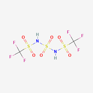 molecular formula C2H2F6N2O6S3 B14269708 N,N'-Sulfonylbis(1,1,1-trifluoromethanesulfonamide) CAS No. 174191-62-9