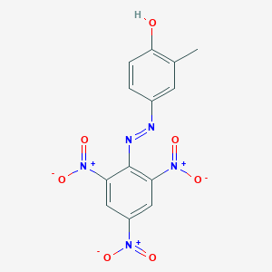molecular formula C13H9N5O7 B14269715 2-Methyl-4-[2-(2,4,6-trinitrophenyl)hydrazinylidene]cyclohexa-2,5-dien-1-one CAS No. 185503-32-6