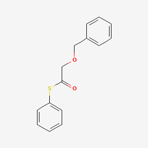 molecular formula C15H14O2S B14269744 Ethanethioic acid, (phenylmethoxy)-, S-phenyl ester CAS No. 144192-68-7