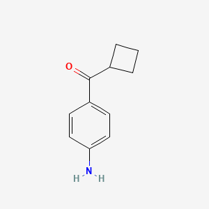 molecular formula C11H13NO B1426976 4-Cyclobutanecarbonylaniline CAS No. 1339232-25-5