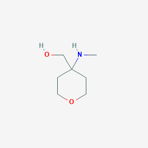 molecular formula C7H15NO2 B1426981 [4-(Methylamino)oxan-4-yl]methanol CAS No. 1094072-05-5