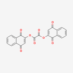 molecular formula C22H10O8 B14269848 Bis(1,4-dioxo-1,4-dihydronaphthalen-2-yl) ethanedioate CAS No. 137865-67-9