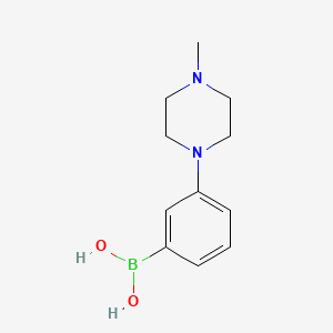 molecular formula C11H17BN2O2 B1426985 3-(4-Methyl-1-piperazinyl)phenylboronic Acid CAS No. 1139717-76-2