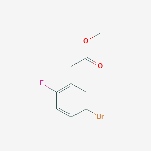 molecular formula C9H8BrFO2 B1426987 (5-Bromo-2-fluoro-phenyl)-acetic acid methyl ester CAS No. 885068-47-3