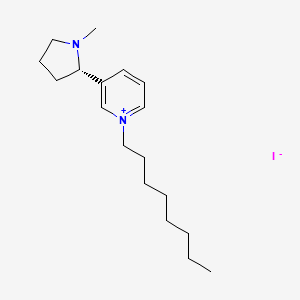 molecular formula C18H31IN2 B14269890 3-[(2S)-1-Methylpyrrolidin-2-YL]-1-octylpyridin-1-ium iodide CAS No. 171780-14-6