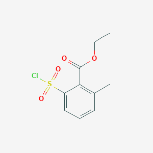 molecular formula C10H11ClO4S B14269895 Ethyl 2-(chlorosulfonyl)-6-methylbenzoate CAS No. 133742-97-9