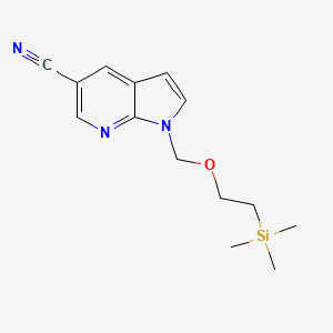 1-((2-(Trimethylsilyl)ethoxy)methyl)-1H-pyrrolo[2,3-b]pyridine-5-carbonitrile