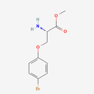 molecular formula C10H12BrNO3 B1426994 methyl O-(4-bromophenyl)serinate CAS No. 1620957-08-5