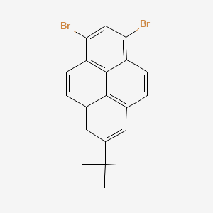 molecular formula C20H16Br2 B1426996 1,3-Dibromo-7-tert-butylpyrene CAS No. 1005771-04-9