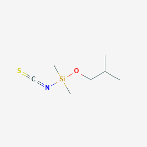 molecular formula C7H15NOSSi B14269967 Isothiocyanato(dimethyl)(2-methylpropoxy)silane CAS No. 141701-47-5