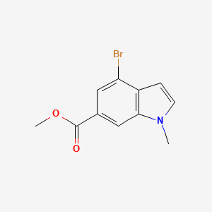 molecular formula C11H10BrNO2 B1426998 methyl 4-bromo-1-methyl-1H-indole-6-carboxylate CAS No. 1246867-53-7