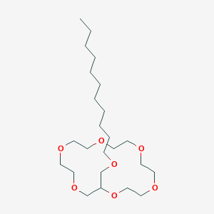 molecular formula C24H48O7 B14269990 2-[(Undecyloxy)methyl]-1,4,7,10,13,16-hexaoxacyclooctadecane CAS No. 138343-33-6