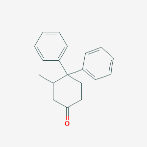 molecular formula C19H20O B14269998 Cyclohexanone, 3-methyl-4,4-diphenyl- CAS No. 185201-71-2