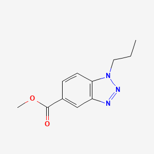 molecular formula C11H13N3O2 B1427000 Methyl 1-propyl-1,2,3-benzotriazole-5-carboxylate CAS No. 1400645-46-6