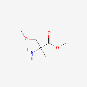 molecular formula C6H13NO3 B1427001 Methyl 2-amino-3-methoxy-2-methylpropanoate CAS No. 954214-16-5
