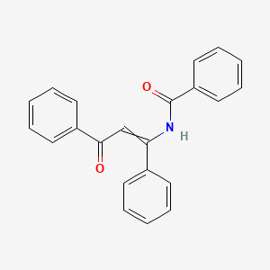 molecular formula C22H17NO2 B14270014 N-(3-Oxo-1,3-diphenylprop-1-en-1-yl)benzamide CAS No. 170238-79-6