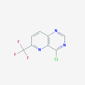 molecular formula C8H3ClF3N3 B1427002 4-Chloro-6-(trifluoromethyl)pyrido[3,2-D]pyrimidine CAS No. 946594-93-0