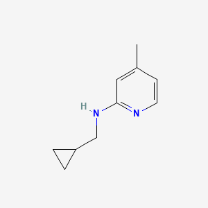 molecular formula C10H14N2 B1427004 N-(cyclopropylmethyl)-4-methylpyridin-2-amine CAS No. 1250110-40-7