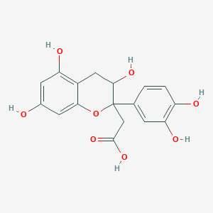 molecular formula C17H16O8 B14270047 4-beta-Carboxymethyl-(-)-epicatechin CAS No. 126655-10-5