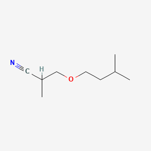 molecular formula C9H17NO B14270056 2-Methyl-3-(3-methylbutoxy)propanenitrile CAS No. 157140-89-1