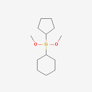 molecular formula C13H26O2Si B14270061 Cyclohexyl(cyclopentyl)dimethoxysilane CAS No. 163802-49-1