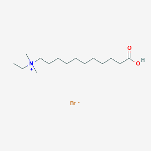 molecular formula C15H32BrNO2 B14270063 10-Carboxy-N-ethyl-N,N-dimethyldecan-1-aminium bromide CAS No. 157097-58-0