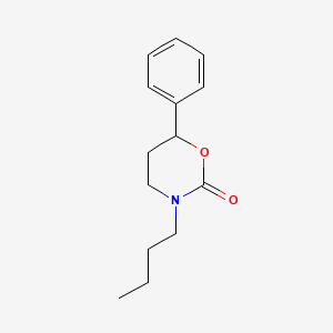 molecular formula C14H19NO2 B14270103 3-Butyl-6-phenyl-1,3-oxazinan-2-one CAS No. 127704-15-8