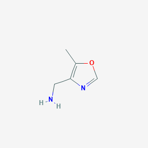 molecular formula C5H8N2O B1427022 (5-Methyl-1,3-oxazol-4-yl)methanamine CAS No. 1056162-11-8