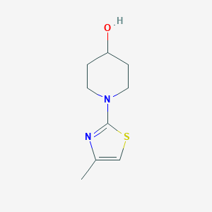 molecular formula C9H14N2OS B1427028 1-(4-Methyl-1,3-thiazol-2-yl)piperidin-4-ol CAS No. 1247082-59-2