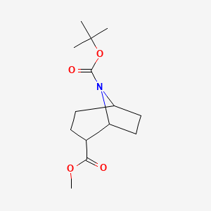 molecular formula C14H23NO4 B1427031 Methyl 8-Boc-8-azabicyclo[3.2.1]octane-2-carboxylate CAS No. 1033820-28-8