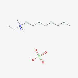 molecular formula C12H28ClNO4 B14270311 N-Ethyl-N,N-dimethyloctan-1-aminium perchlorate CAS No. 138998-29-5