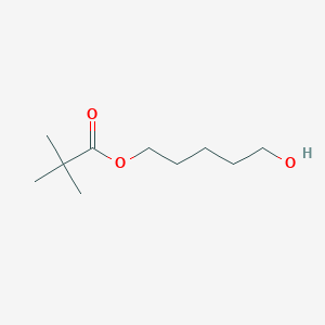 molecular formula C10H20O3 B14270326 Propanoic acid, 2,2-dimethyl-, 5-hydroxypentyl ester CAS No. 133095-88-2
