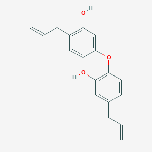 molecular formula C18H18O3 B14270333 Phenol, 2-[3-hydroxy-4-(2-propenyl)phenoxy]-5-(2-propenyl)- CAS No. 135547-25-0
