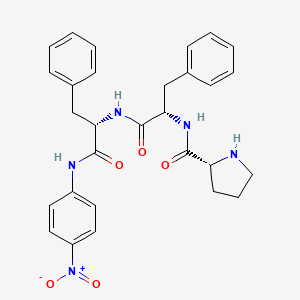 molecular formula C29H31N5O5 B14270353 D-Prolyl-L-phenylalanyl-N-(4-nitrophenyl)-L-phenylalaninamide CAS No. 162851-96-9